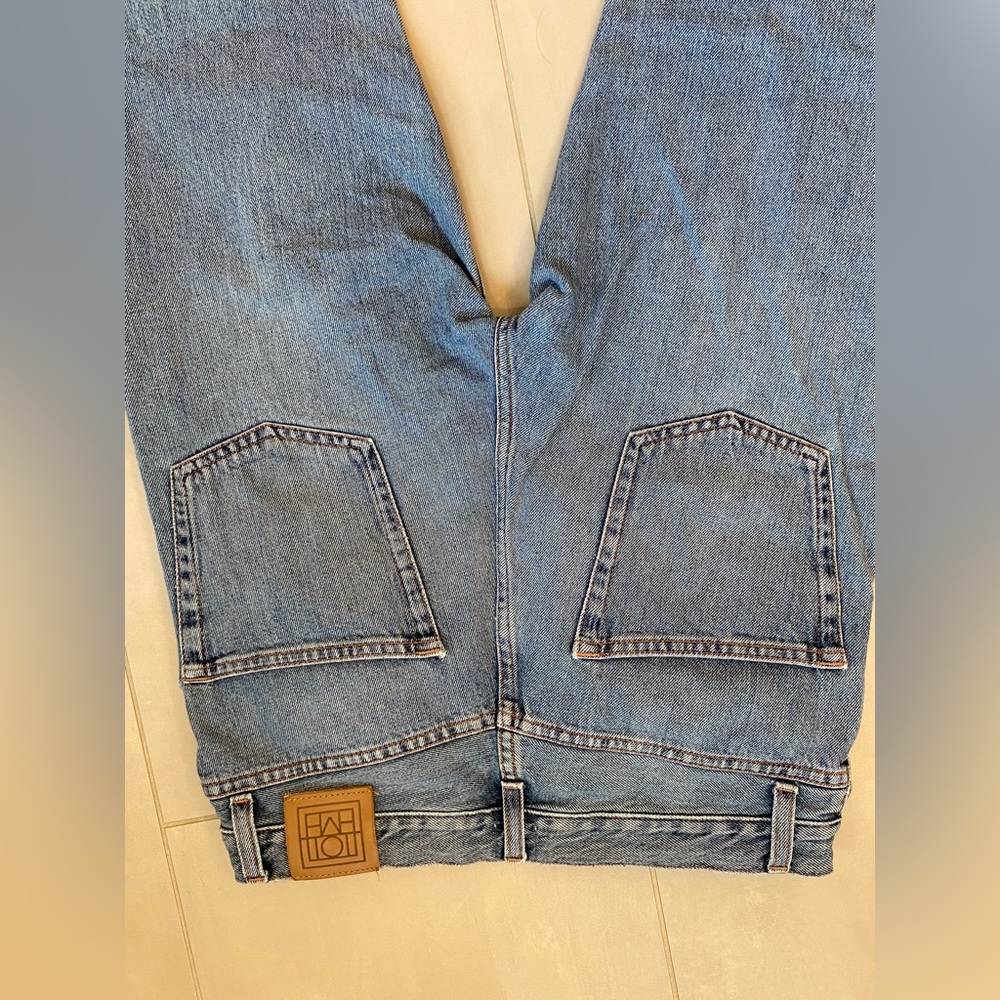Toteme Straight-Leg Jeans in Medium Blue Wash - Picture 4 of 7